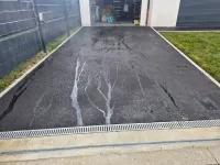 Création d'une cours en enrobé dans l'Yonne (2)