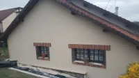 Pose d'un crépis sur l'ensemble de la maison chez un particulier près de Troyes (1)