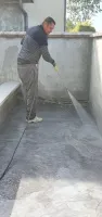 Création d'un seuil et d une plate-forme en béton imprimé dans une maison individ ( (9)