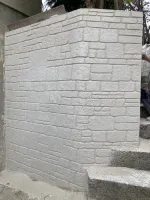Création d'un mur en crépis sculpté dans une maison individuelle prés de Troyes (4)
