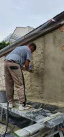 Réfection d'un mur a la chaux près de Troyes pour un syndic (2)