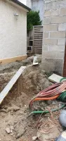 Création d'une rampe handicapé et assainissement chez un particulier dans un ( (6)