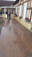 Création d'une terrasse en béton imprimé dans une maison particulière près de Troyes (4)